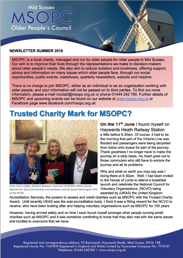 MSOPC Newsletter, August 2019