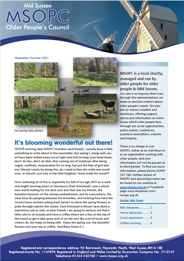 MSOPC Newsletter, May 2021